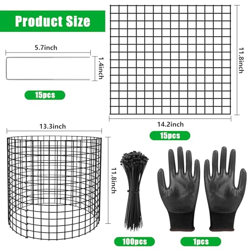5 Pack Plant Protectors from Animals, 13x12" Plant Cages for Outdoor Plants - size: 5 PACK-13x12inch