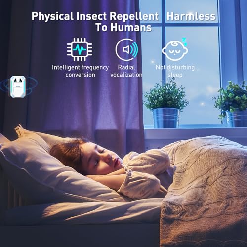 Nexkey Ultrasonic Pest & Insect Repeller Plug in, 6 Packs(White) - color: off-white