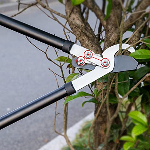 Kapoo Bypass Lopper 30 Inch Tree Trimmer with Compound Action, Chops Thick Branches with Ease, with 1.75" Cutting Capacity Tree Pruner B06 Red,Black,Loopers-b06