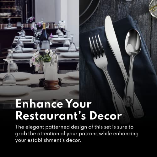 New Star Foodservice Slimline Pattern 18/0 Stainless Steel Dinner Fork, 7.5-Inch, Set of 12, Commercial Grade