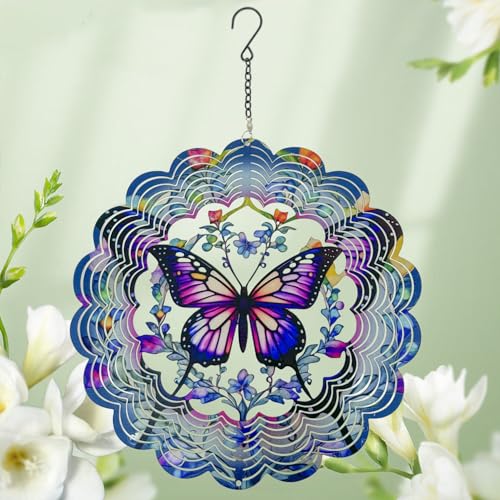 Eandisom Wind Spinners Outdoor Butterfly - Birthday Gifts for Women