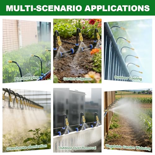 30FT Drip Irrigation System, 1/4" Garden Watering Misting System for Plant - size: 30FT