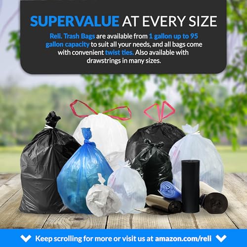 Reli. 40 to 45 Gallon Trash Bags Heavy Duty