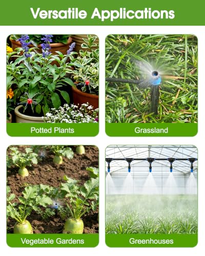 240FT Drip Irrigation System Kit, Quick-Connect Garden Watering System - size: 240FT