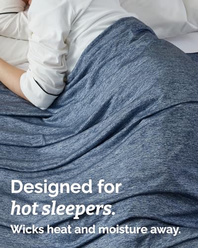 Cooling Blanket for Hot Sleepers - Cold Blanket Queen Size - Navy, 90 x 90 - color: 05 - Navy Blue, size: Full / Queen (90" x 90")
