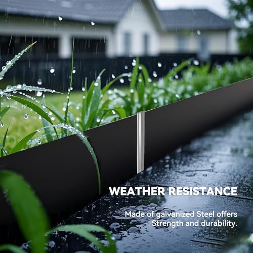 WORTH 13Pcs 8 in. Metal Landscape Edging Stakes, Silver Steel Garden Spikes - color: Silver, size: 8 Inch-13Pcs
