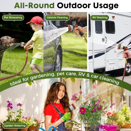 Garden Hose 25FT, Lightweight Flexible Water Hose
