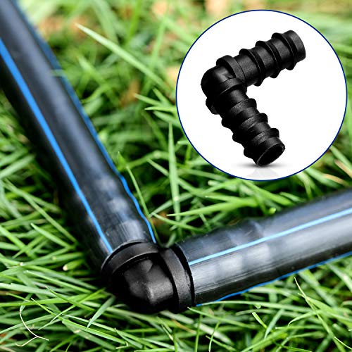 BOAO 32 Pcs Drip Irrigation Barbed Fittings Kit, Tees Elbows Caps, 3/4 Inch