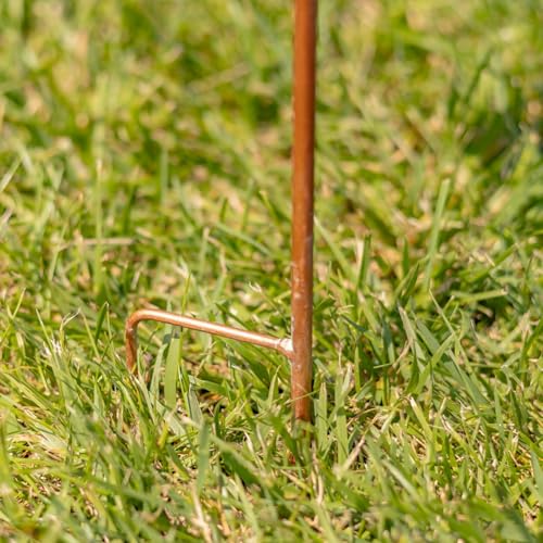 31.5" Tall Antique Copper Iron Abstract Sun Garden Stake (31.5" Tall) - style: 31.5" Tall