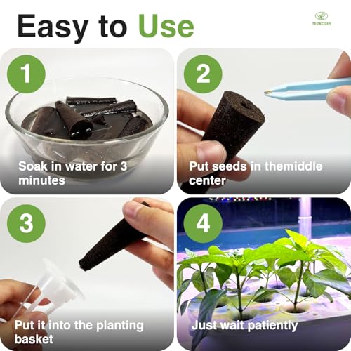 60 Pcs Hydroponic Grow Sponges Seed Pods Replacement