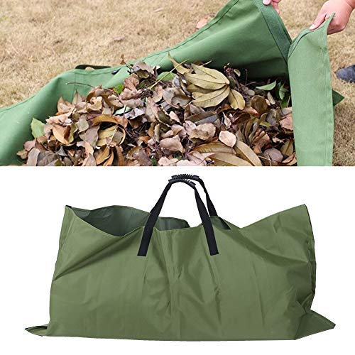 Leaf Tarp for Collecting Leaves, Large Capacity Oxford Cloth Foldable Leaf Bucket Leaf Collector Bag Reusable Yard Waste Bags Leaf Bag Holder for Collecting Leaves