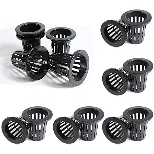 2.75inch Garden Plastic Slotted Mesh Net Cups Pots, Round Net Cups Pots Plant Net Pot Bucket Basket for Hydroponics (25 pcs) - color: 25pcs, size: 2.75 Inch