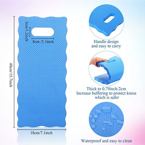Woanger 12 Pcs Garden Kneeling Pad Foam Knee Mat 15.7x7 Inch, Bright Colors - color: Bright Colors