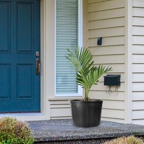 12 Pack 5 Gallon Nursery Pots Thickened Soft Plastic Plant Pots - size: 5Gallon(12pack)