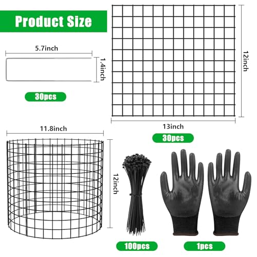 10 Pack Plant Protectors from Animals, 13x12 Plant Cages for Outdoor Plants - size: 10 PACK-13x12inch