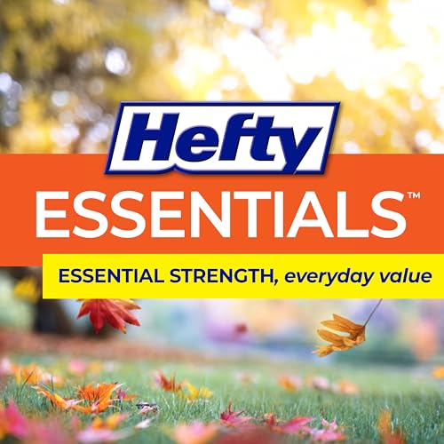Hefty Essentials Extra Large 39 Gallon Trash Bags, Black, Unscented, 40ct - size: 40 Count (Pack of 1), style: Extra Large (39 Gallon )