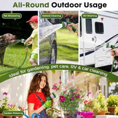 Garden Hose 25FT, Lightweight Flexible Water Hose