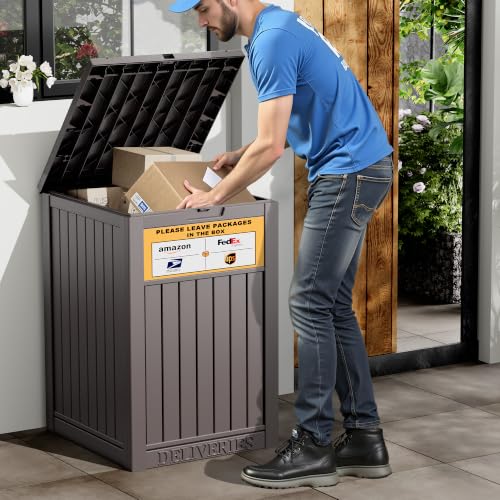 Package Delivery Box for Outside, Brown - color: 021 Brown