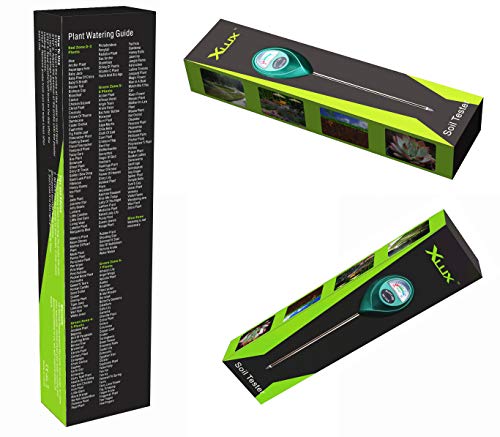 XLUX Green 2 Pack Soil Moisture Meter, Garden Lawn Indoor Outdoor Use - color: Green 2 Pack