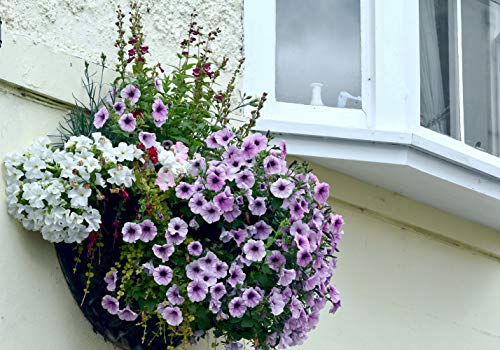 14 inch Coco Liner for Planters, 2PCS Half Round Replacement Plant Basket Liners Coco Fiber Liner for Hanging Basket Wall Flower Basket, Half Circle Wall Planter - size: 14 inch