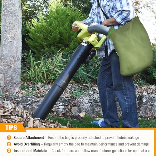 Zipcase Leaf Blower Vacuum Zippered Bottom Dump Bag