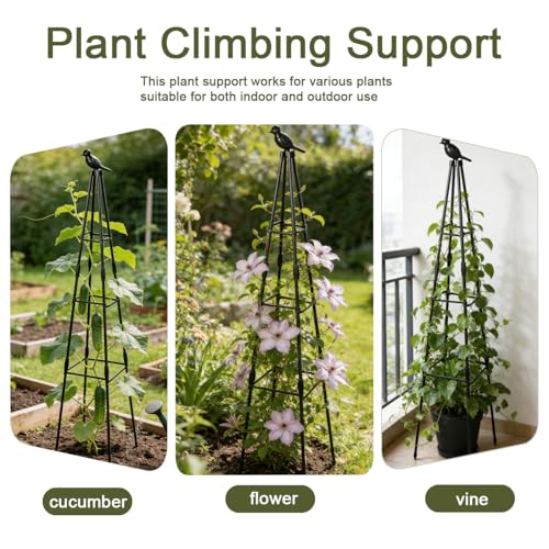 Garden Trellis, 47” Plant Trellis for Climbing Plant, 1 Pack Plant Support