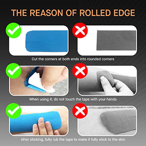 OK TAPE Kinesiology Tape (2 Pack) Latex Free Cotton Uncut 2in x 16.4ft - color: Beige, size: 2 Rolls