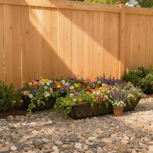 24 Inch Railing Planter Box Outdoor Deck Railing Flower Boxes