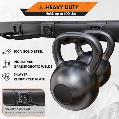 Nacial Heavy Duty Garden Tool Organizer Metal Wall Mount, 64 inches - size: 64"