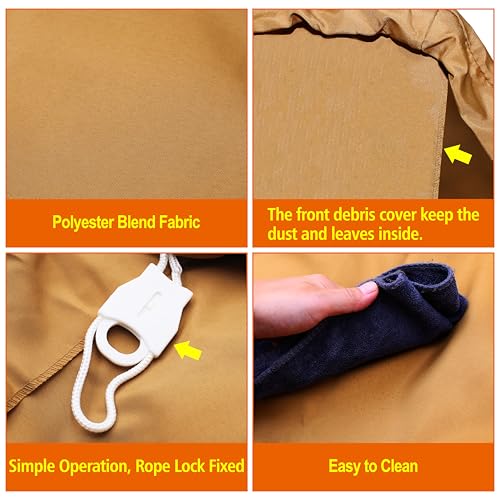 Yard Leaf Bag for Ride-in Lawn Mower 2-Bags Material Collection System