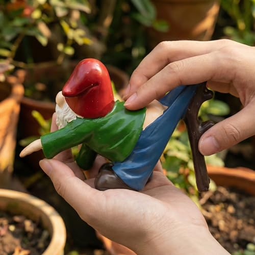 Gnome Statue Gnome Figurine Plant Pot Hugger - style: Gnome