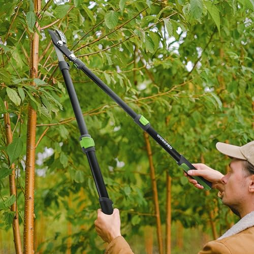 WORKPRO Extendable Anvil Lopper, 25"-37" Branch Cutter with Gear Mechanism - size: 25"-37"