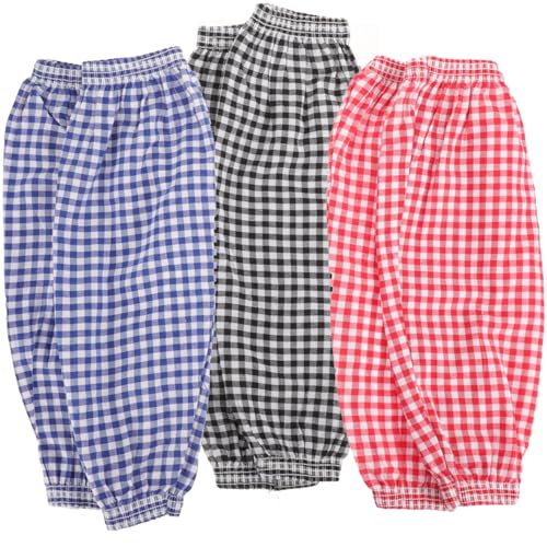 BESTOYARD 3 Pairs Cleaning Oversleeves, Anti-Dust and Oilproof Arm Protective Sleeves with Cotton and Linen for Women Men Kitchen, Gardening, Car Washing, Painting, Topiary Garden