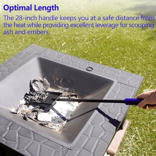 28in Fireplace Shovel Ash Shovel for Fire Pit Fireplace - size: 28 inches Standard