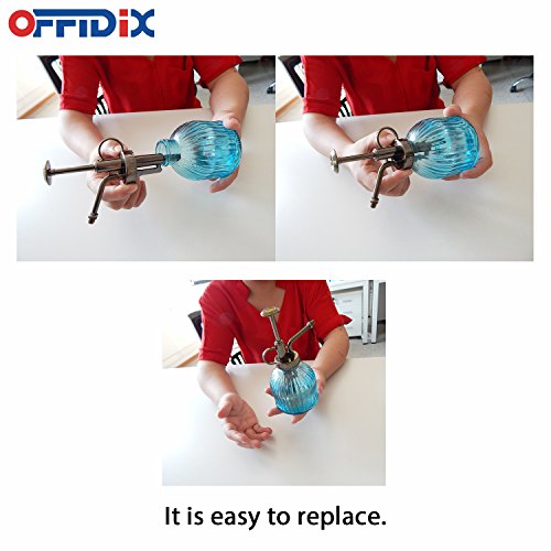 OFFIDIX Sprayers Watering Nozzles Replacement for Bottles Plastic Slivery Nozzle Top Pump for Small Glass Watering Bottle (Antique)