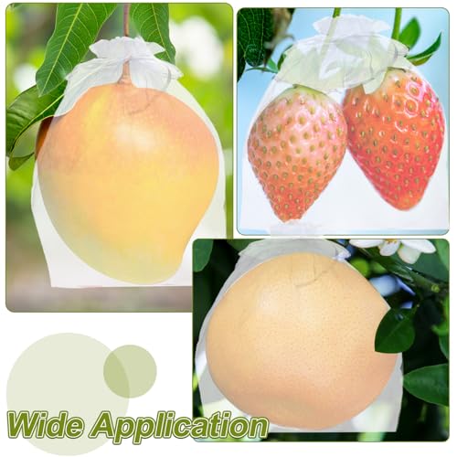 uxcell 20pcs Fruit Protection Bags 15.7x11.8 Garden Netting Cover Bag Pink - color: Pink
