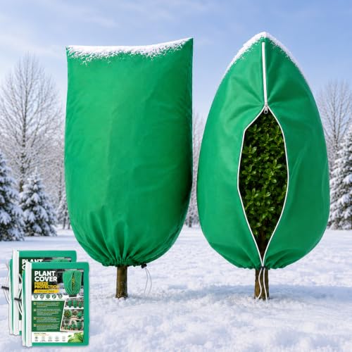 SPORTYOUTH Plant Covers Freeze Protection XL Frost Blankets 75"x95" 2 Pack - size: 75“x95"-2P