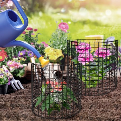 5 Pack Plant Protectors from Animals, 13x12" Plant Cages for Outdoor Plants - size: 5 PACK-13x12inch
