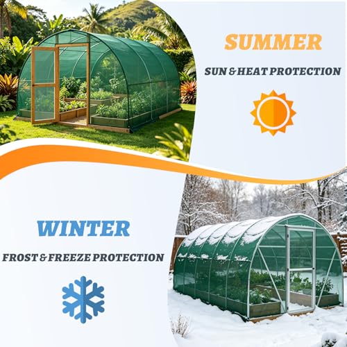 Cool Area Sun Shade Cloth Shade Net for Garden, 55% 8x20ft, Dark Green - color: 55% Shade-Dark Green, size: 8FTx20FT