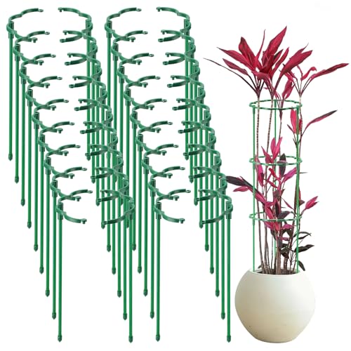 36 Pack Plant Support Stakes Sets - Versatile Plant Cages, Stackable Garden Flower Support, Small Plant Stakes for Indoor Plants,Tomato,Monstera, Peony, Hydrangea, Climbing Plants - size: 6.3*9.8IN(pack of 36)