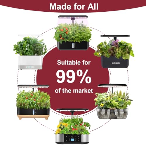 Spring Mix Salad Seed Pod Kit for AeroGarden, idoo, Ahopegarden, MUFGA with Red Cherry Tomato, Golden Cherry Tomato, Buttercrunch Lettuce, and Green Romaine Lettuce - Compatible with All Garden(7-Pod) - color: Majero-Spring Mix Salad