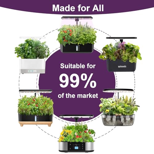 Salad Greens Seed Pod Kit for AeroGarden, iDoo, Ahopegarden, MUFGA with Red/Green Romain/American Fast/Buttercrunch/Parris Island Lettuce, Spinach - Compatible with All Garden(8-Pod) - color: salad greens, size: 7-pods