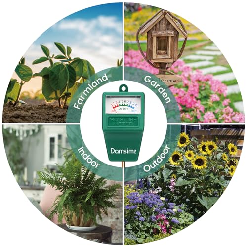 2-Pack Soil Moisture Meter for Plants, Easy-to-Read Plant Water Meter