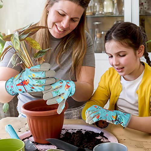 Gardening Gloves for Women, Garden glove, Garden Gifts for Gardener - size: Small, style: D-parrot