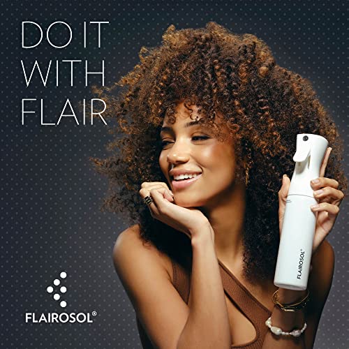 FLAIROSOL Original Continuous Mister Spray Bottle, 10.1oz, Clear/Pink - color: Clear Bottle - Pink Print