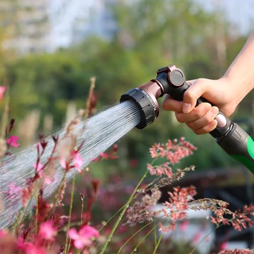 RESTMO Heavy Duty Hose Nozzle, Metal Garden Water Hose Sprayer - color: Oil Rubbed Bronze