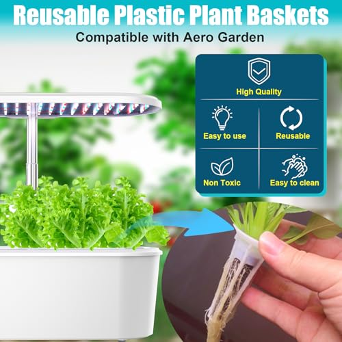 Replacement for Aerogarden Pods Hydroponic Accessories 103 Pcs - size: 103Pack Seed Pod Kits for Round Holes