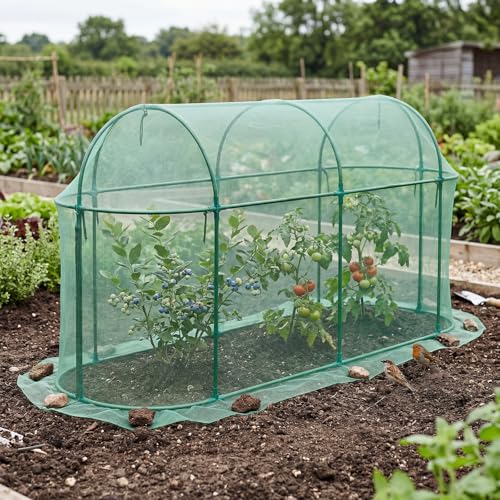 Aoodor 10 x 3 x 5 Ft Crop Cage for Garden - size: 10 x 3.3 x 5 Ft