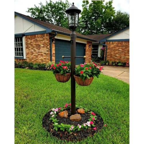 MTB Supply 2 Pack 14 Inch Garden Hanging Baskets Traditional Style with Coco-Liner for Home Balcony Patio Decoration Outdoor Planter - size: 14" Plain 2pack