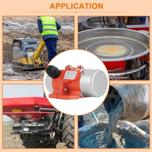 JIAWANSHUN 30W Concrete Vibrator Motor 110V AC 3600RPM Single Phase Screen